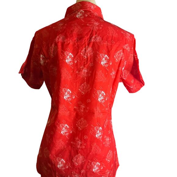 Dixxon 350 Party Shirt, Chevy Engine Gearhead Graphics, Women's Size Medium, NWT - Picture 7 of 8